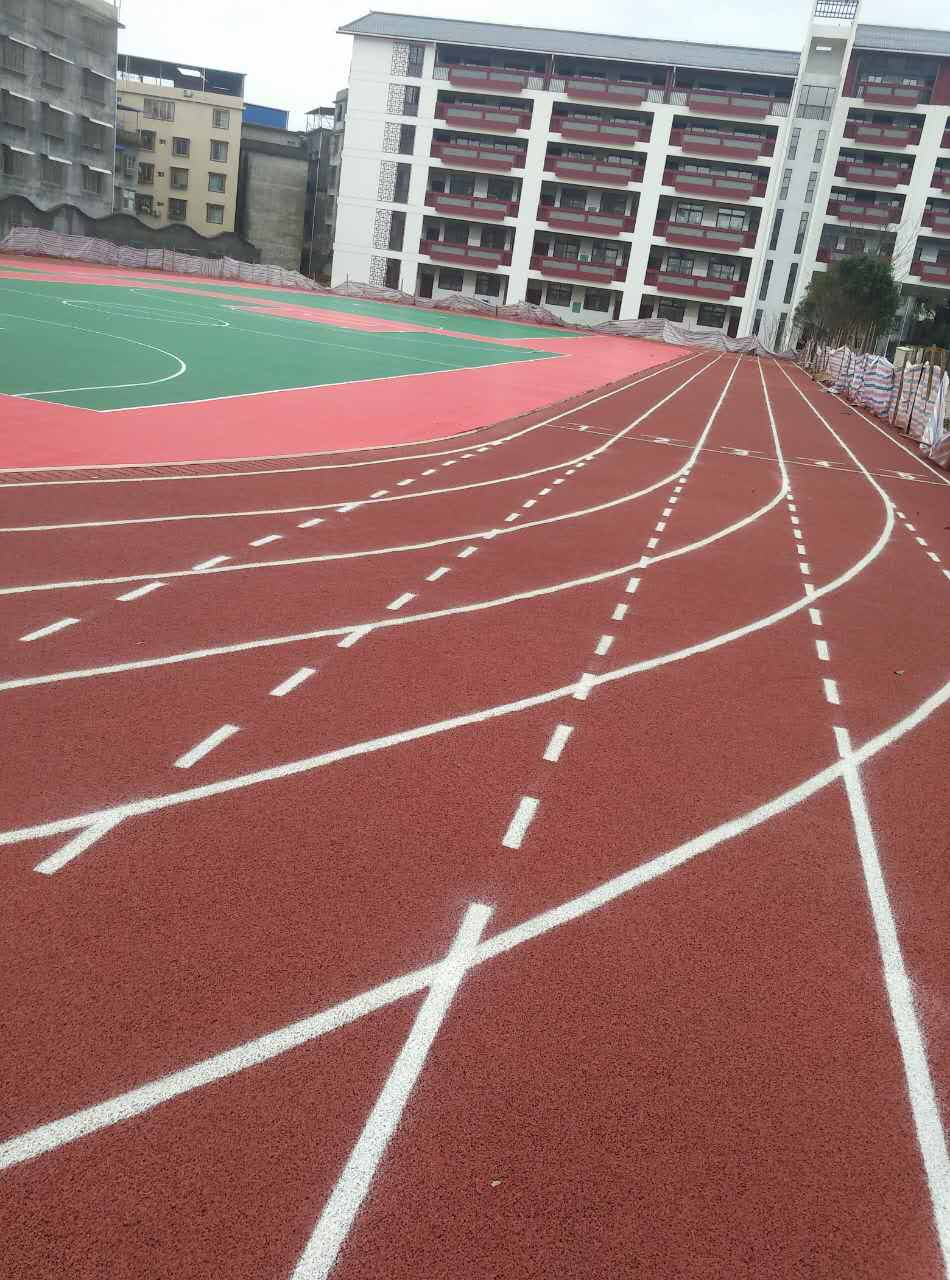 广州塑胶跑道 桂林榕湖小学琴谭分校场地竣工