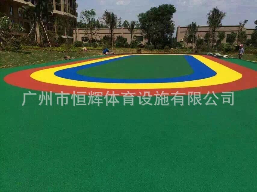 EPDM胶粒_海口澄迈老城迎宾村项目竣工！