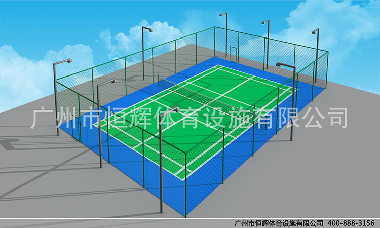硅pu价格商家恒辉体育出了精美的羽毛球场3d效果图啦