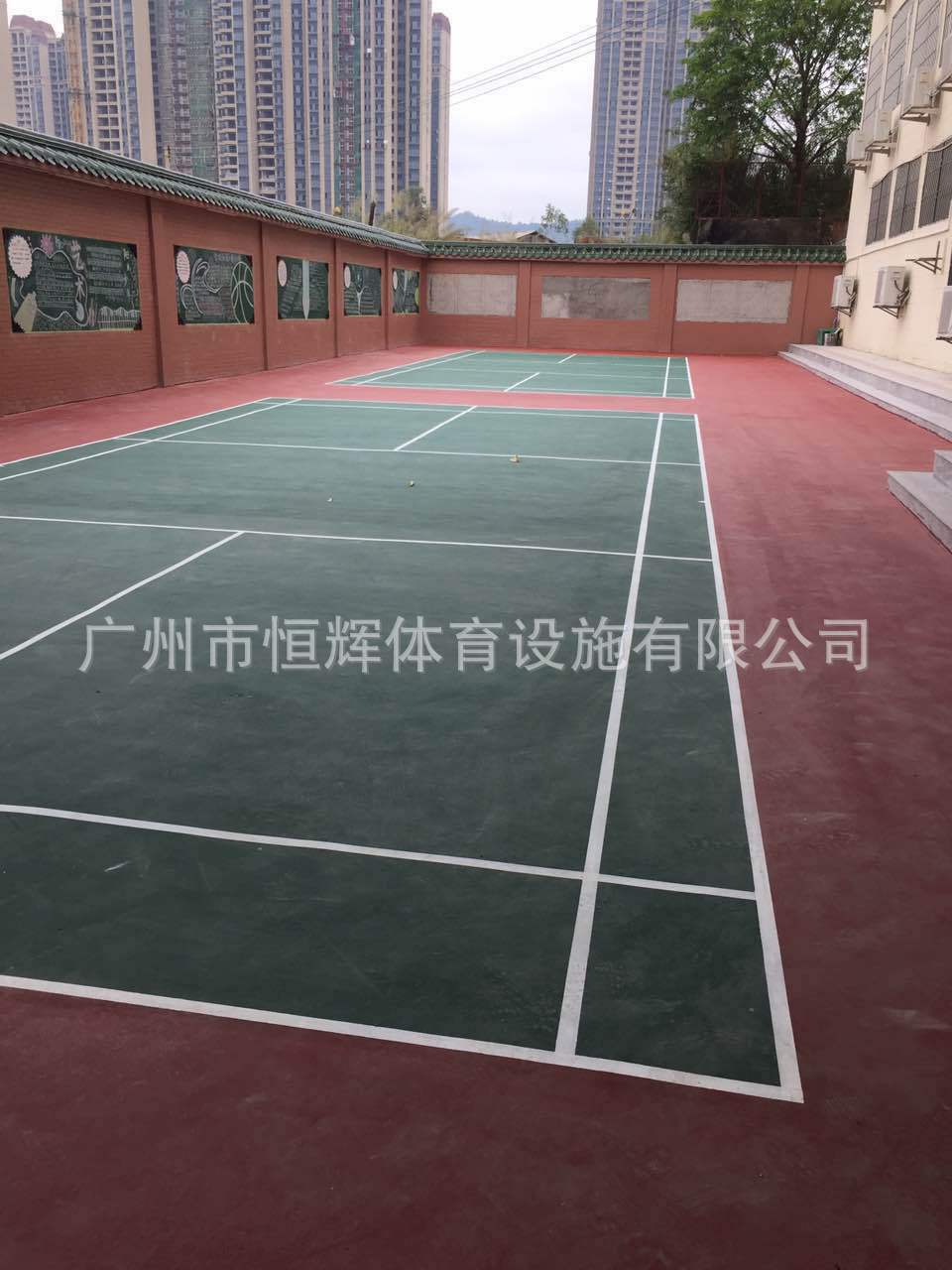 祝贺湘桥阳光国际学校丙烯酸完工！